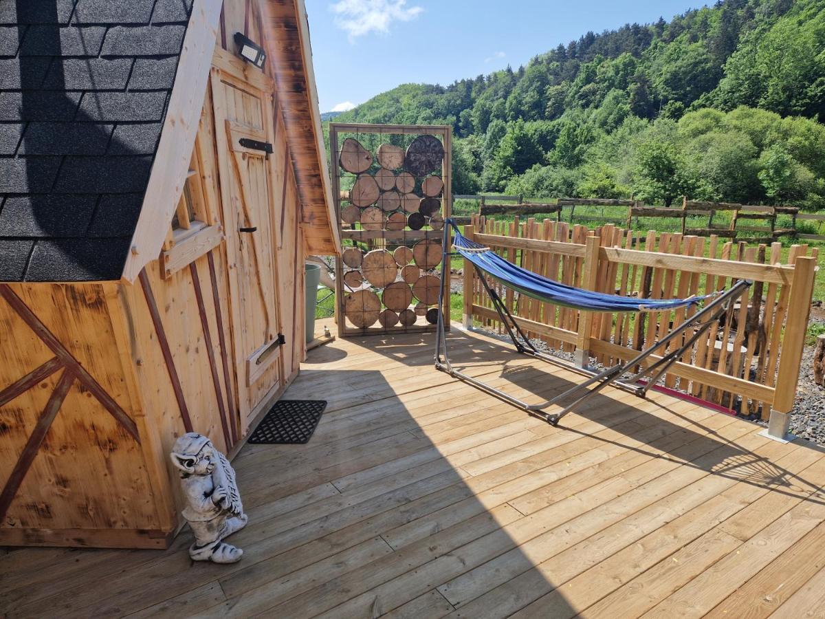 Les Cabanes Feeriques Du Cheix Saint-Diery Exterior foto